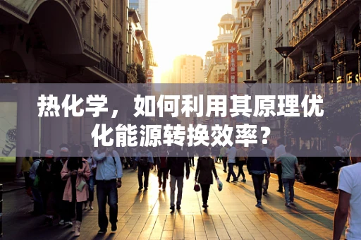 热化学，如何利用其原理优化能源转换效率？