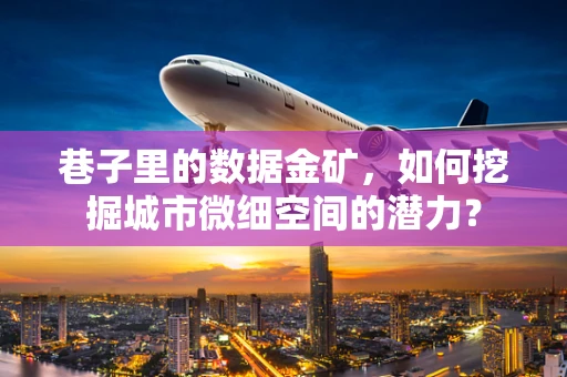巷子里的数据金矿，如何挖掘城市微细空间的潜力？