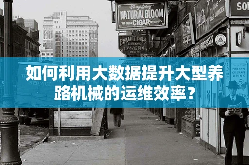 如何利用大数据提升大型养路机械的运维效率？