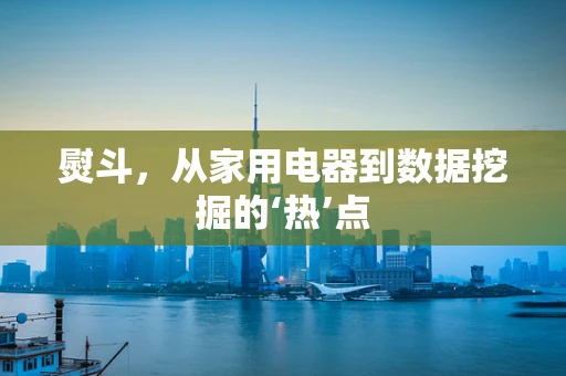 熨斗，从家用电器到数据挖掘的‘热’点