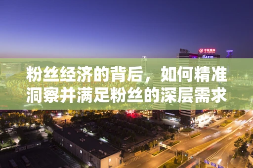 粉丝经济的背后，如何精准洞察并满足粉丝的深层需求？