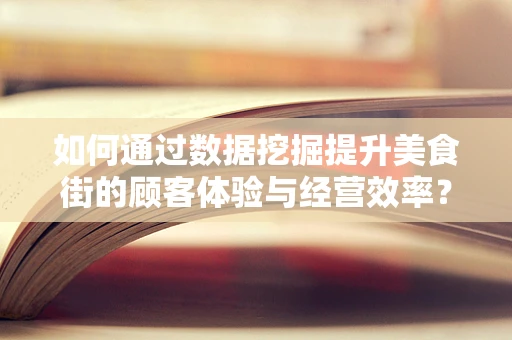 如何通过数据挖掘提升美食街的顾客体验与经营效率？