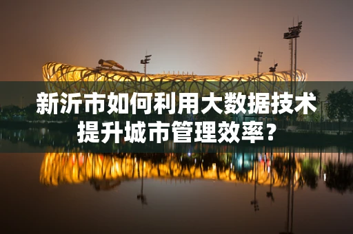 新沂市如何利用大数据技术提升城市管理效率？