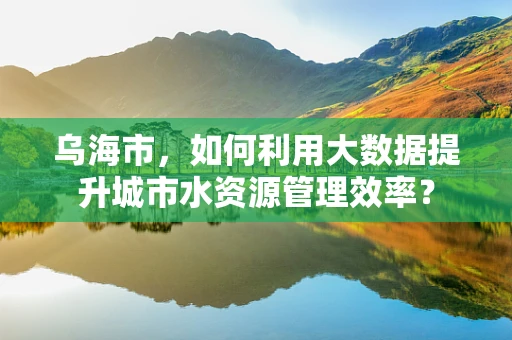 乌海市，如何利用大数据提升城市水资源管理效率？