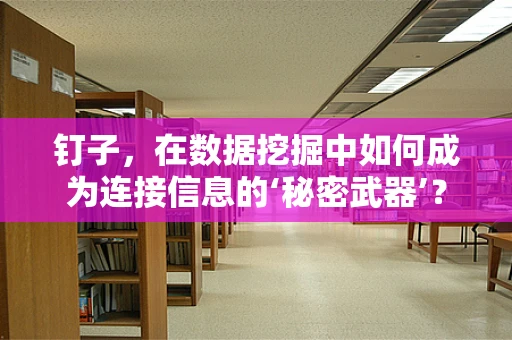 钉子，在数据挖掘中如何成为连接信息的‘秘密武器’？