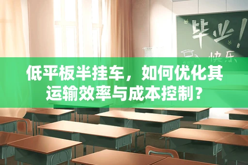 低平板半挂车，如何优化其运输效率与成本控制？