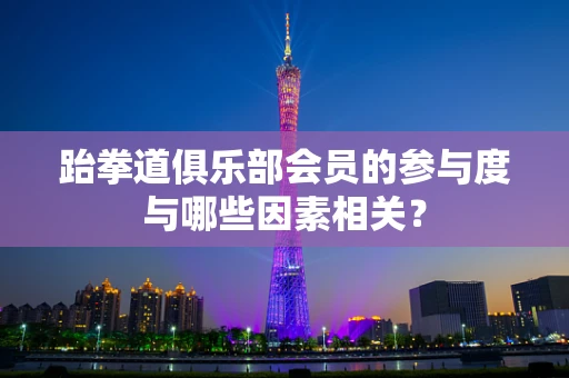 跆拳道俱乐部会员的参与度与哪些因素相关？