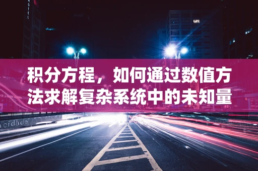 积分方程，如何通过数值方法求解复杂系统中的未知量？