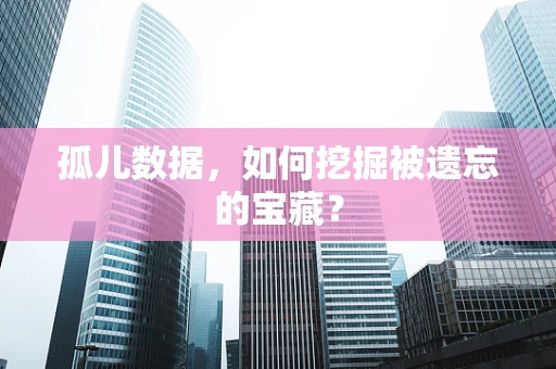 孤儿数据，如何挖掘被遗忘的宝藏？