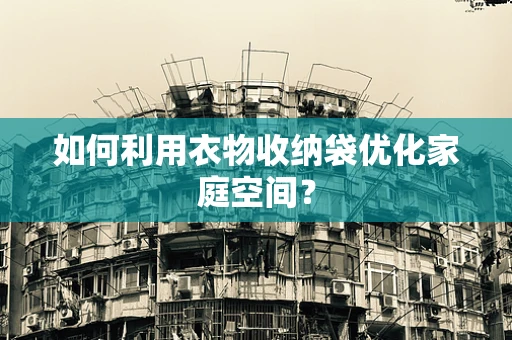 如何利用衣物收纳袋优化家庭空间？