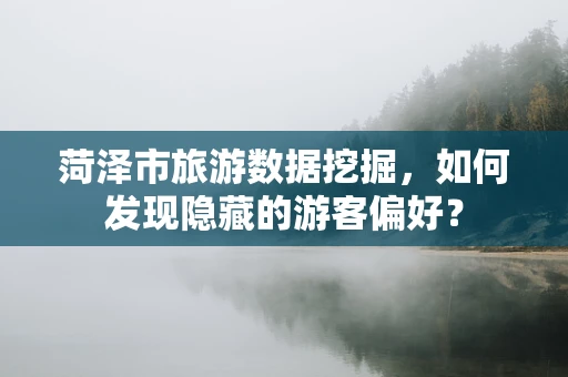 菏泽市旅游数据挖掘，如何发现隐藏的游客偏好？