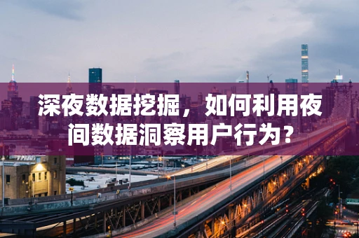 深夜数据挖掘，如何利用夜间数据洞察用户行为？
